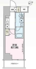 ステージファースト新御徒町2 2階 間取り図