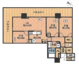 ブリリア有明シティタワー 16階 間取り図