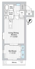 MDM柿の木坂 102 間取り図