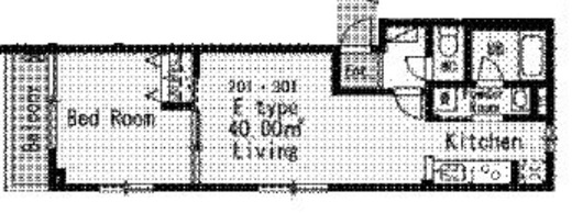 MDM柿の木坂 201 間取り図