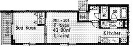 MDM柿の木坂 201 間取り図