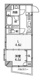 デュオステージ白金高輪 204 間取り図