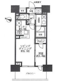 クレヴィア本郷 2階 間取り図
