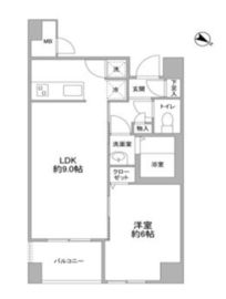 クエスタ高輪 501 間取り図