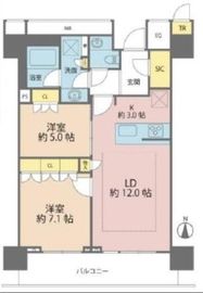 ザ・パークハウス晴海タワーズ クロノレジデンス 31階 間取り図