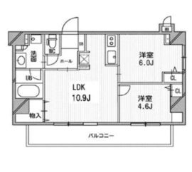 デュオステージ白金高輪 705 間取り図