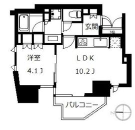 ジオ高輪 7階 間取り図