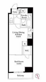 グランパセオ八丁堀 401 間取り図