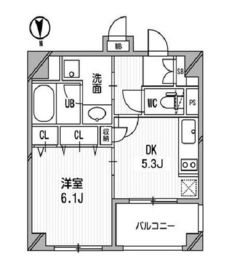 クリオ三田ラ・モード 508 間取り図