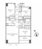 プラウド東京八丁堀 3階 間取り図