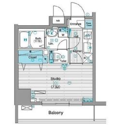 グランド・ガーラ銀座 3階 間取り図