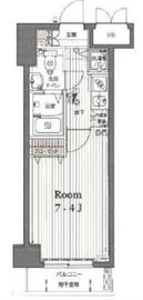 グランド・ガーラ日本橋茅場町 8階 間取り図