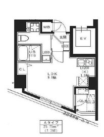 S-RESIDENCE池袋Norte (エスレジデンス池袋ノルテ) 101 間取り図