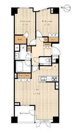クラッシィハウス白金 2階 間取り図