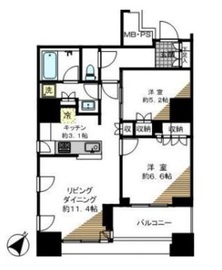 ル・サンク大崎ウィズタワー 5階 間取り図