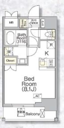 ルーラル二十四番館 402 間取り図