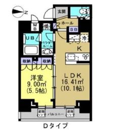 ルーラル二十四番館 802 間取り図