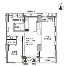 東雲キャナルコートCODAN 11-503 間取り図