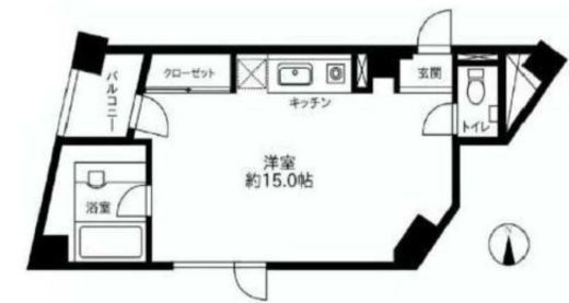 トゥールブランシュ麻布 2階 間取り図