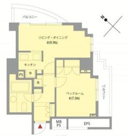 ベルテ南青山 7階 間取り図