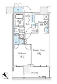 パークシティ武蔵小山ザタワー 4階 間取り図