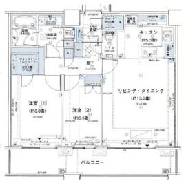 アウルタワー 40階 間取り図