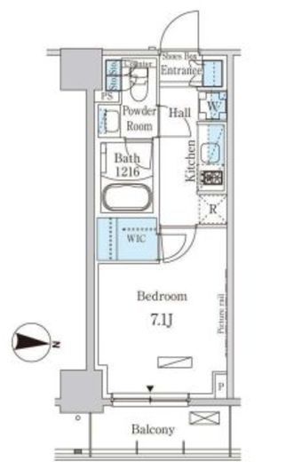 パークアクシス押上サウス 402 間取り図