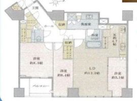 ブリリア一番町 8階 間取り図