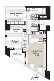 THE CONOE代官山 7階 間取り図