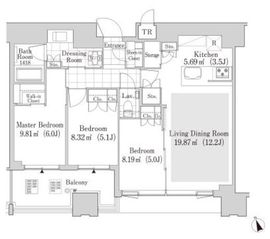 大崎ガーデンレジデンス 1506 間取り図