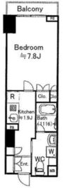 Feel A 渋谷 5階 間取り図