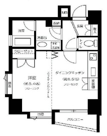 エスコートノヴェル南麻布 10階 間取り図