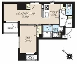 グランカーサ日本橋浜町 303 間取り図