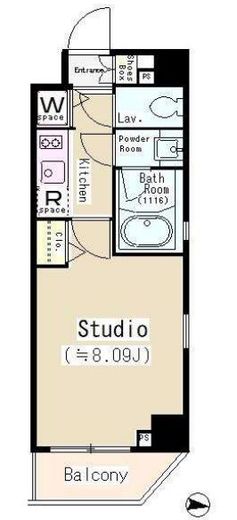 パークサイド錦糸町レジデンス 304 間取り図