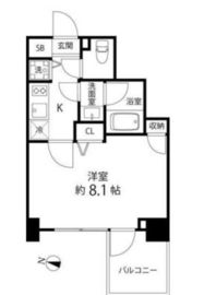 パークサイド錦糸町レジデンス 704 間取り図