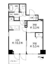 パークサイド錦糸町レジデンス 503 間取り図