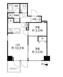 パークサイド錦糸町レジデンス 603 間取り図