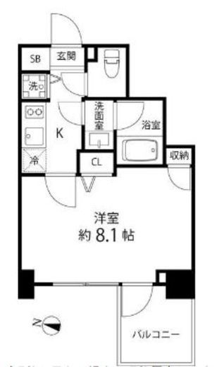 パークサイド錦糸町レジデンス 604 間取り図
