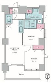 レジディア中野2 201 間取り図