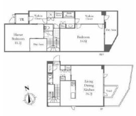 THE CONOE西麻布 1階 間取り図