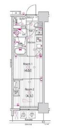 グランド・ガーラ木場 2階 間取り図