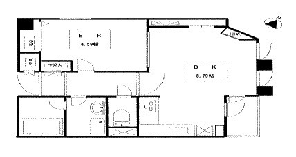 南青山コンパウンド 201 間取り図