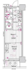 グランド・ガーラ木場 2階 間取り図