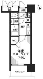 フォンテーヌ芝浦 907 間取り図