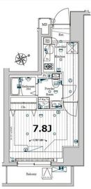 メイクスデザイン門前仲町ガーデン 2階 間取り図