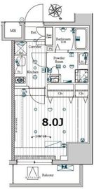 メイクスデザイン門前仲町ガーデン 11階 間取り図
