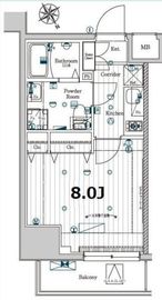 メイクスデザイン門前仲町ガーデン 6階 間取り図