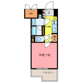 ナーベルお茶の水 711 間取り図