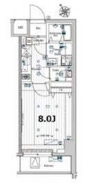 メイクスデザイン門前仲町ガーデン 2階 間取り図