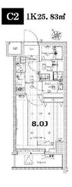 メイクスデザイン門前仲町ガーデン 2階 間取り図